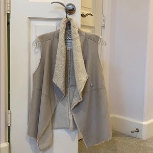 Sherpa Suede Shearling Vest